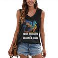 Reading Lover Easily Distracted By Dragons And Books Dragon Women's V-Neck Tank Top Reading Lover Easily Distracted By Dragons And Books Dragon Women's V-Neck Tank Top