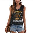 Reading Makes Me Feel Less Murdery Book Dragon Women's V-Neck Tank Top Reading Makes Me Feel Less Murdery Book Dragon Women's V-Neck Tank Top