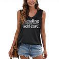 Reading Is Self Care Bookworm Reading Book Lovers Women's V-Neck Tank Top Reading Is Self Care Bookworm Reading Book Lovers Women's V-Neck Tank Top
