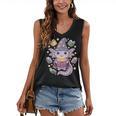ReadsALOTL Cute Axolotl Book Lover Women's V-Neck Tank Top