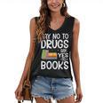 Red Ribbon Week Say No To Drugs Say Yes To Books Drug Free Women's V-Neck Tank Top Red Ribbon Week Say No To Drugs Say Yes To Books Drug Free Women's V-Neck Tank Top
