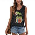 Retro Christmas Ornament Book Christmas Teacher Librarian Women's V-Neck Tank Top Retro Christmas Ornament Book Christmas Teacher Librarian Women's V-Neck Tank Top