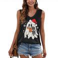 Retro Ghost Reading Book With Cat Bookish Club Christmas Men Women Kids Women's V-Neck Tank Top Retro Ghost Reading Book With Cat Bookish Club Christmas Men Women Kids Women's V-Neck Tank Top