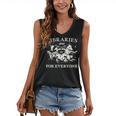 Retro Libraries Are For Everyone Racoon Reading Book Lover Women's V-Neck Tank Top Retro Libraries Are For Everyone Racoon Reading Book Lover Women's V-Neck Tank Top