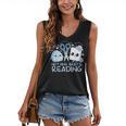 Rock Paper Scissors Nothing Beats Reading Book Lover Women's V-Neck Tank Top Rock Paper Scissors Nothing Beats Reading Book Lover Women's V-Neck Tank Top