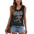 Run Like Your Book Boyfriend Is Waiting Runner Reader Women's V-Neck Tank Top