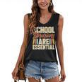 School Librarians Are Essential Library Book Lover Librarian Women's V-Neck Tank Top School Librarians Are Essential Library Book Lover Librarian Women's V-Neck Tank Top