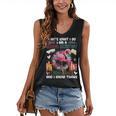 School Secretary Read Books And Know Things Flowers Flamingo Women's V-Neck Tank Top School Secretary Read Books And Know Things Flowers Flamingo Women's V-Neck Tank Top