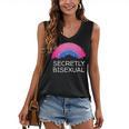 Secretly Bisexual Bi Introvert Bi Pride Antisocial LGBTQ Women's V-Neck Tank Top Secretly Bisexual Bi Introvert Bi Pride Antisocial LGBTQ Women's V-Neck Tank Top