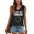 Silent But Thinking Introvert Women's V-Neck Tank Top Silent But Thinking Introvert Women's V-Neck Tank Top