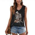 Skeleton Reading Book Halloween Bookworm Bibliophile Reader Women's V-Neck Tank Top Skeleton Reading Book Halloween Bookworm Bibliophile Reader Women's V-Neck Tank Top