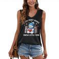 Snow Many Books Snow Little Time Snowman Reading Book Women's V-Neck Tank Top Snow Many Books Snow Little Time Snowman Reading Book Women's V-Neck Tank Top
