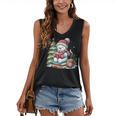 Snowman Reading Book Lovers Christmas Librarian Bookworm Women's V-Neck Tank Top