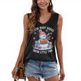 Snowman Reading Snow Many Books Snow Little Time Winter Women's V-Neck Tank Top Snowman Reading Snow Many Books Snow Little Time Winter Women's V-Neck Tank Top