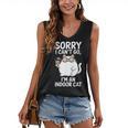 Sorry I Can’t Go I’m An Indoor Cat Introvert Cat Women's V-Neck Tank Top