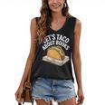 Taco Books Mexican Reading Teacher Book Lovers Bookish Women's V-Neck Tank Top