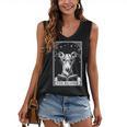 Tarot Card Vintage Whippet Dog Book Lover The Reader Women's V-Neck Tank Top