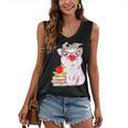 Teacher Pig Cute Farm Animal Book Lover School Student For Men Women Kids Women's V-Neck Tank Top Teacher Pig Cute Farm Animal Book Lover School Student For Men Women Kids Women's V-Neck Tank Top