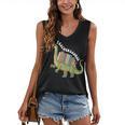 Teachersaurus Dinosaur Teachers Dino Reading Book Librarian Women's V-Neck Tank Top