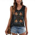 Thankful For Books Turkey Reading Book Lovers Fall Teacher Women's V-Neck Tank Top