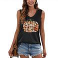Thanksgiving Fall Books Pumpkins Vintage Library Teacher Kid Women's V-Neck Tank Top