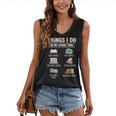 Things I Do In My Spare Time Book Reader Book Reading Lover Women's V-Neck Tank Top