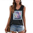 Trex Reading Book Dinosaur Women's V-Neck Tank Top Trex Reading Book Dinosaur Women's V-Neck Tank Top