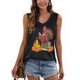 Turkey Reading Books Fall Thanksgiving Teacher Book Women's V-Neck Tank Top Turkey Reading Books Fall Thanksgiving Teacher Book Women's V-Neck Tank Top