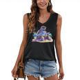 Turtle Wearing Sunglasses Reading A Book On The Beach Summer Women's V-Neck Tank Top