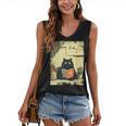 Vintage Japanese Cat Book Lovers Librarian Cat Dad Teacher Women's V-Neck Tank Top Vintage Japanese Cat Book Lovers Librarian Cat Dad Teacher Women's V-Neck Tank Top