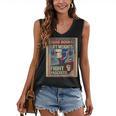 Vintage Style Read Books Lift Weights Fight Fascists Retro Women's V-Neck Tank Top