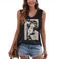 Vintage Vampire Bat Vampire Pin Up Girl Horror Comic Book Women's V-Neck Tank Top