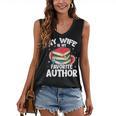 My Wife Is My Favorite Author Book Writer Women's V-Neck Tank Top My Wife Is My Favorite Author Book Writer Women's V-Neck Tank Top