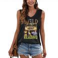Wild About Reading Reading Books And Bookworm Library Day Women's V-Neck Tank Top