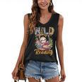 Wild About Reading Books Reader Lover Funny Teacher Animals For Men Women Kids Women's V-Neck Tank Top Wild About Reading Books Reader Lover Funny Teacher Animals For Men Women Kids Women's V-Neck Tank Top