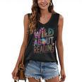Wild About Reading Books Readers Lovers Bookworm Library Day Women's V-Neck Tank Top Wild About Reading Books Readers Lovers Bookworm Library Day Women's V-Neck Tank Top