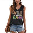 Wild About Reading Library Day Reading Books & Bookworm Women's V-Neck Tank Top Wild About Reading Library Day Reading Books & Bookworm Women's V-Neck Tank Top
