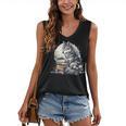 Wolf Reading Book Librarian Library Wolves Women's V-Neck Tank Top