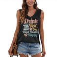 Women's Drink Tea Read Books Nerd Book Reader Book Reading Lover Women's V-Neck Tank Top