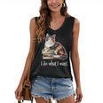 Womens Girls Books I Do What I Want Calico Cat Lover Women's V-Neck Tank Top Womens Girls Books I Do What I Want Calico Cat Lover Women's V-Neck Tank Top