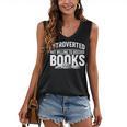 Women's Introverted But Willing To Discuss Books Women's V-Neck Tank Top