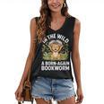 Women's Wild About Reading Book Reader Lion Zoo Animals Kids Women's V-Neck Tank Top Women's Wild About Reading Book Reader Lion Zoo Animals Kids Women's V-Neck Tank Top