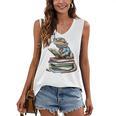 Bearded Dragon Reading Books Matching Bookworm Librarian Women's V-Neck Tank Top Bearded Dragon Reading Books Matching Bookworm Librarian Women's V-Neck Tank Top