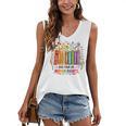 Boho Floral Book Big Fan Of Human Rights Liberal Protest Women's V-Neck Tank Top
