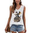 Book Dragon Women's V-Neck Tank Top