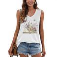 Book Flowers And Butterfly Beautiful Reading Reader Graphic Women's V-Neck Tank Top