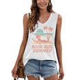 Book Girl Summer Book Reading Retro Sunset Women's V-Neck Tank Top Book Girl Summer Book Reading Retro Sunset Women's V-Neck Tank Top