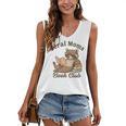 Bookish Feral Moms Book Club Raccoon Mother's Day Bookworm Women's V-Neck Tank Top Bookish Feral Moms Book Club Raccoon Mother's Day Bookworm Women's V-Neck Tank Top