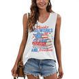 Books Fireworks And Freedom 4th Of July Book Lover Women's V-Neck Tank Top