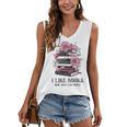 I Like Books More Than I Like People Reader Teacher Bookworm Women's V-Neck Tank Top